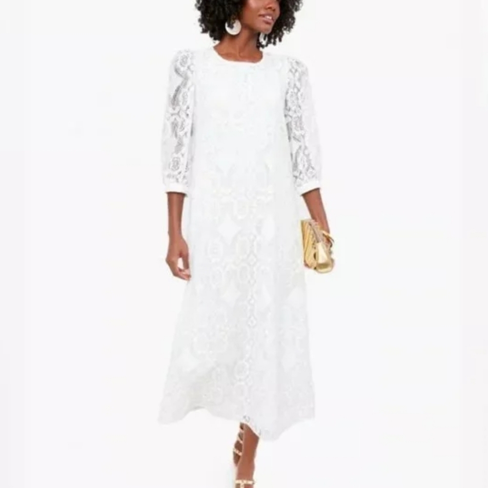 NWOT Tuckernuck Jillian Dress Maxi White SZ MED